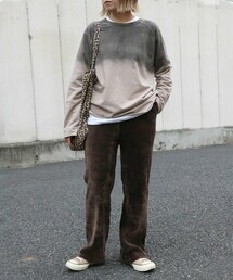 Sheson | カットベロアリブパンツ(その他パンツ)