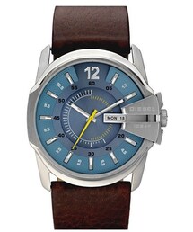DIESEL | DIESEL® 'Master Chief' Leather Strap Watch, 45mm(アナログ腕時計)
