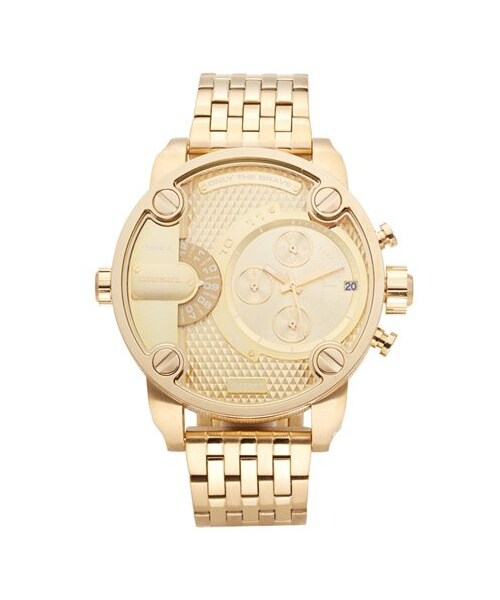 DIESEL（ディーゼル）の「DIESEL® 'Little Daddy' Chronograph Bracelet Watch, 51mm（アナログ腕時計・Gold）」の4枚目の写真