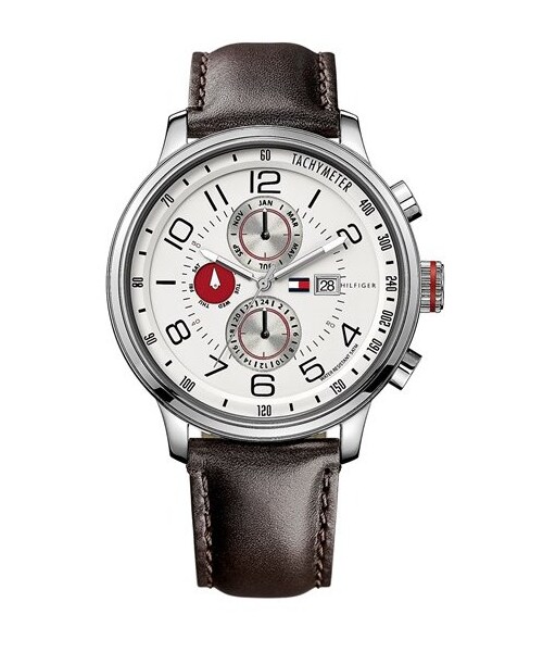 Tommy Hilfiger（トミーヒルフィガー）の「Tommy Hilfiger Chronograph Leather Strap