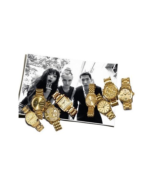 DIESEL（ディーゼル）の「DIESEL® 'Franchise' Large Chronograph Bracelet Watch, 52mm（アナログ腕時計・Gold）」の4枚目の写真