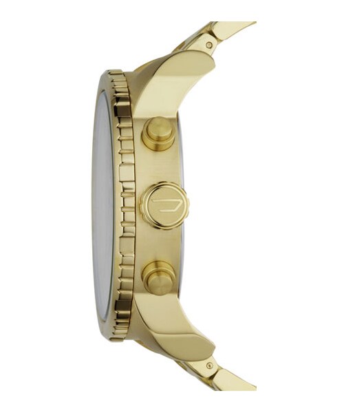 DIESEL（ディーゼル）の「DIESEL® 'Franchise' Large Chronograph Bracelet Watch, 52mm（アナログ腕時計・Gold）」の2枚目の写真