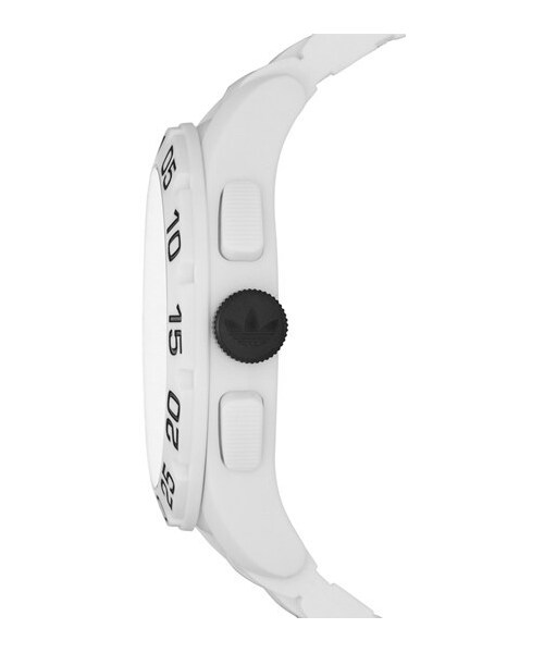 adidas(アディダス)の「adidas Originals 'Newburgh' Chronograph Watch, 48mm(アナログ腕時計・White/ Black)」の4枚目の写真