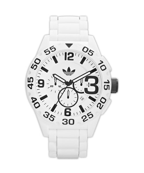adidas(アディダス)の「adidas Originals 'Newburgh' Chronograph Watch, 48mm(アナログ腕時計・White/ Black)」の1枚目の写真