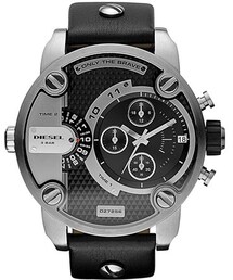 DIESEL | DIESEL® 'Little Daddy' Chronograph Leather Strap Watch, 51mm(アナログ腕時計)