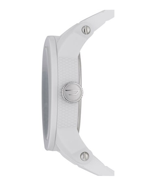 DIESEL（ディーゼル）の「DIESEL® 'Franchise' Round Silicone Strap Watch, 44mm（アナログ腕時計・White）」の3枚目の写真