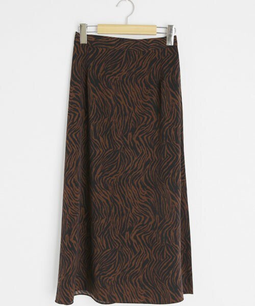 DHOLIC(ディーホリック)の「フレアゼブラパターンスカート(スカート・レディース・ベージュ/ブラウン/ホワイト・FREE)」の3枚目の写真