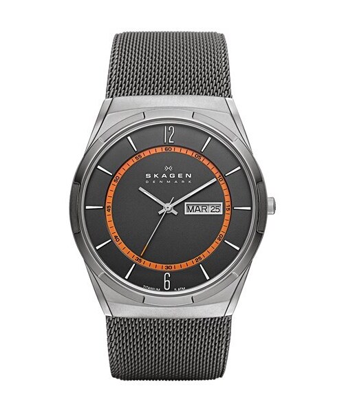 SKAGEN（スカーゲン）の「Skagen 'Melbye' Round Mesh Strap Watch, 40mm（アナログ腕時計・Gunmetal）」の2枚目の写真