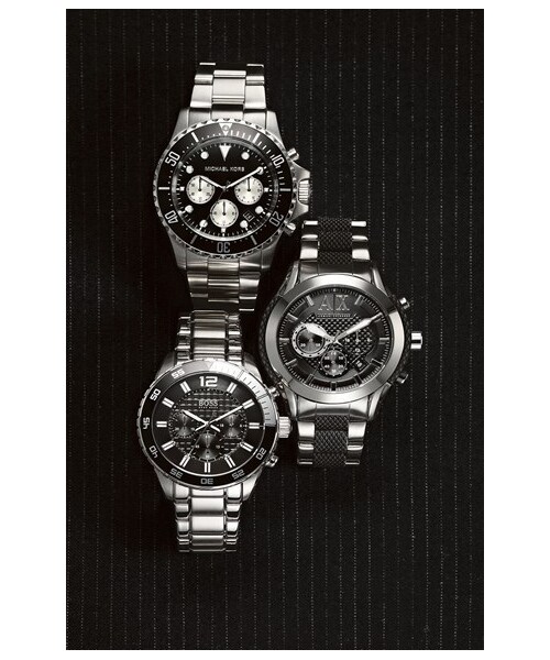 ARMANI EXCHANGE（アルマーニエクスチェンジ）の「AX Armani Exchange Chronograph Bracelet Watch, 47mm（アナログ腕時計・Silver/ Black）」の3枚目の写真