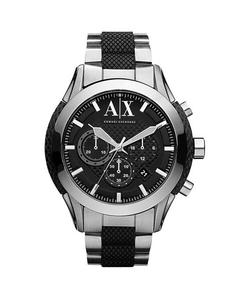 ARMANI EXCHANGE（アルマーニエクスチェンジ）の「AX Armani Exchange Chronograph Bracelet Watch, 47mm（アナログ腕時計・Silver/ Black）」の2枚目の写真