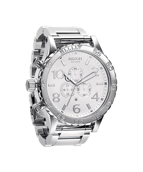 NIXON(ニクソン)の「Nixon 'The 51-30 Chrono' Watch(アナログ腕時計・White / Silver)」の1枚目の写真