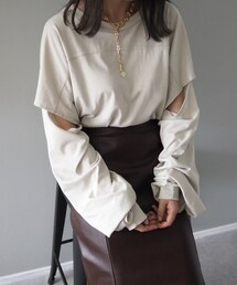 LAULEN | armcut long tee(Tシャツ/カットソー)