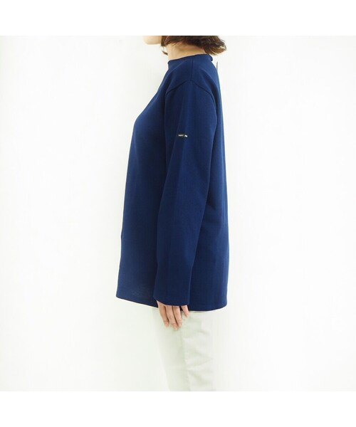 SAINT JAMES（セントジェームス）の「OUESSANT "SOLID" [ MARINE(NVY) ]（Tシャツ/カットソー・レディース・その他）」の2枚目の写真