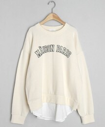 DHOLIC | レイヤードヘムロゴスウェット(スウェット)