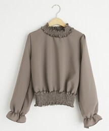 DHOLIC | シャーリングブラウス(シャツ/ブラウス)