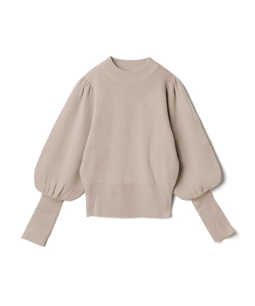 GRL（グレイル）の「ボリュームスリーブニットトップス（ニット/セーター・レディース・ブラック/モカ/アッシュグレー/グリーン/パープル/ベージュ/アイボリー・M）」の5枚目の写真