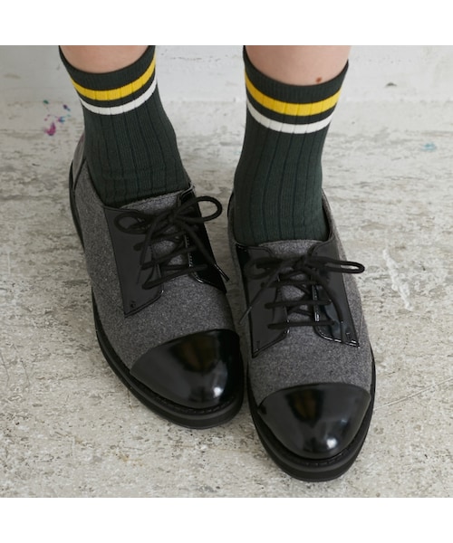ORiental TRaffic（オリエンタルトラフィック）の「厚底レースアップシューズ（シューズ・レディース・ブラック/グレー/ネイビー・S/M/L/LL）」の10枚目の写真