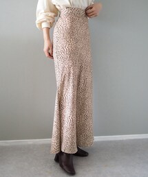 LAULEN | multi leopard skirt(スカート)