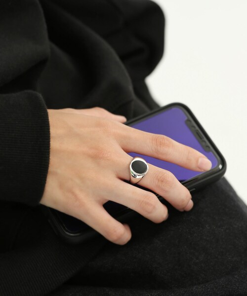 BOYSHE（ボーイシー）の「Silver925製 ブラックラウンドBIGリング【E0022】（リング・レディース・その他）」の7枚目の写真