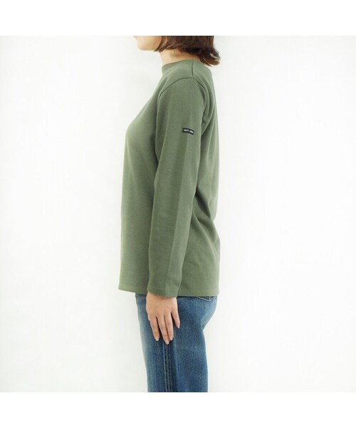 SAINT JAMES（セントジェームス）の「OUESSANT "SOLID" [ ALGUE(GRN) ]（Tシャツ/カットソー・レディース・その他）」の3枚目の写真