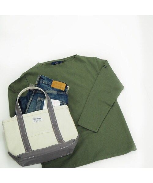 SAINT JAMES（セントジェームス）の「OUESSANT "SOLID" [ ALGUE(GRN) ]（Tシャツ/カットソー・レディース・その他）」の6枚目の写真