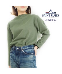 SAINT JAMES | OUESSANT "SOLID" [ ALGUE(GRN) ](Tシャツ/カットソー)