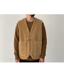 POLYPLOID ポリプロイド VEST B リネンベスト POLYPLOID VEST B [BEIGE] - Fresh Service NECESSARY or UNNECESSARY