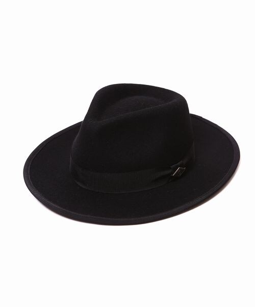 VIRGOwearworks（ヴァルゴウェアワークス）の「UNDER WORLD HAT ウール フェルトハット（帽子・メンズ・BLACK/BEIGE/NAVY）」の2枚目の写真
