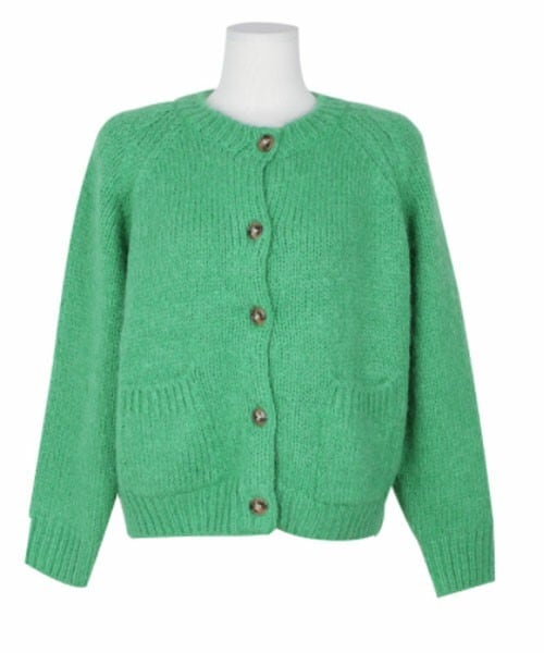 DHOLIC STYLE（ディーホリックスタイル）の「[URBANROSY] アルパカブレンドニットカーディガン（カーディガン/ボレロ・レディース・イエロー/ベージュ/グリーン/ピンク・FREE）」の3枚目の写真