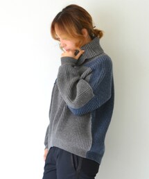 REKISAMI | 配色ニットタートル(その他)