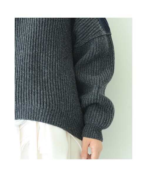 REKISAMI（レキサミ）の「配色ニットタートル（その他・レディース・ダークグレー(D,Gray)/グレー(Gray)・size 36）」の8枚目の写真