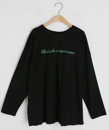 DHOLIC | バックスリットプリントTシャツ(Tシャツ/カットソー)