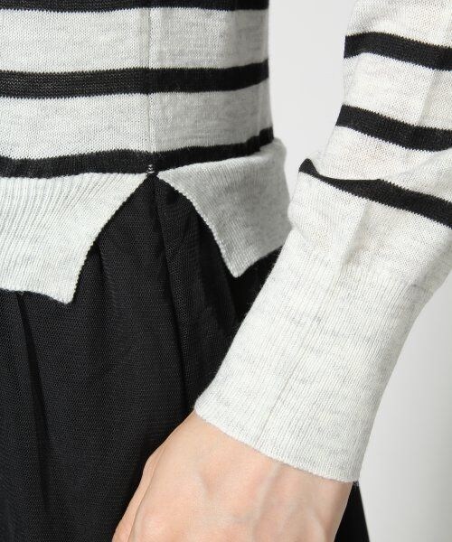 GLOBAL WORK（グローバルワーク）の「ニットドッキングワンピース（ワンピース/ドレス・レディース・ボーダー06/グレー15/ネイビー88・Ｍ/Ｌ）」の12枚目の写真