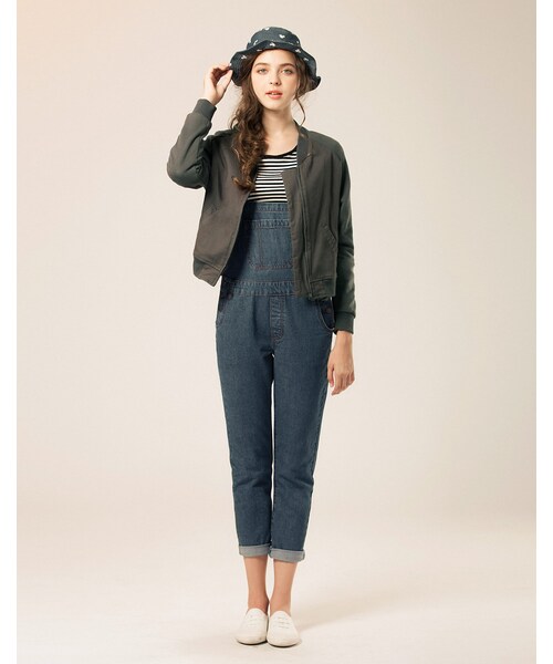 LOVFEE（ラッフィ）の「復古水洗玫瑰虎頭短版夾克外套（ジャケット/アウター・レディース・A50/A66・S/M/L）」の5枚目の写真