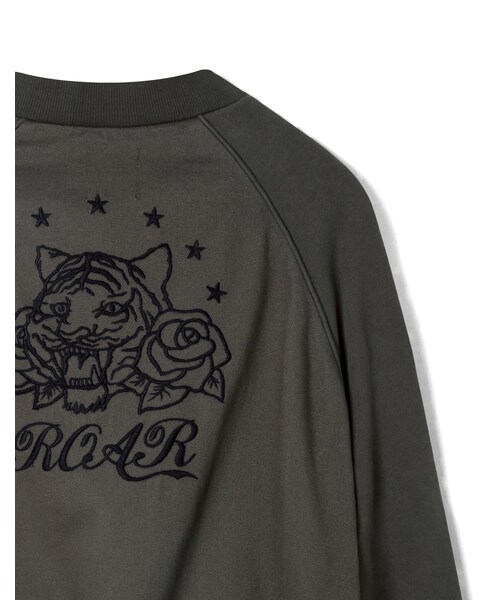 LOVFEE（ラッフィ）の「復古水洗玫瑰虎頭短版夾克外套（ジャケット/アウター・レディース・A50/A66・S/M/L）」の4枚目の写真