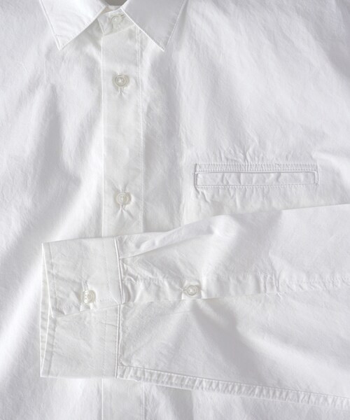 BOYSHE（ボーイシー）の「スタンダード 玉縁ポケットシャツ　ホワイト（シャツ/ブラウス・レディース・その他）」の13枚目の写真