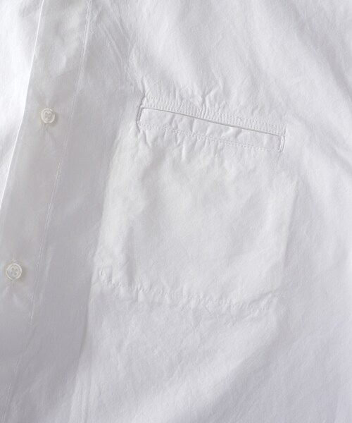 BOYSHE（ボーイシー）の「スタンダード 玉縁ポケットシャツ　ホワイト（シャツ/ブラウス・レディース・その他）」の12枚目の写真