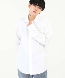 BOYSHE | スタンダード 玉縁ポケットシャツ　ホワイト(シャツ/ブラウス)