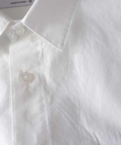 BOYSHE（ボーイシー）の「スタンダード 玉縁ポケットシャツ　ホワイト（シャツ/ブラウス・レディース・その他）」の15枚目の写真