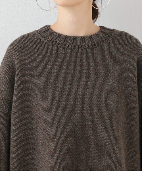 FRAMeWORK（フレームワーク）の「SILTE MOULINE OVERSIZED CREWNECK SWEATER◆（トップス・グレーA/フリー/在庫あり）」の9枚目の写真