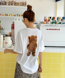 DHOLIC STYLE | [mayblue] バックベアープリントTシャツ(Tシャツ/カットソー)