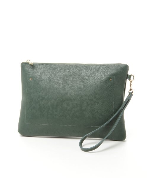 A part by（アパートバイ）の「ＬＺＩＰシンプルクラッチバッグ（バッグ・レディース・ホワイト/ブラック/レッド/グリーン・ナシ）」の3枚目の写真