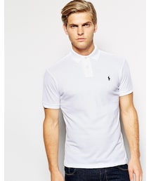 POLO RALPH LAUREN | Polo Ralph Lauren Plain Logo Polo In Custom Fit(ポロシャツ)