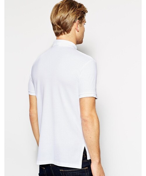 POLO RALPH LAUREN（ポロ ラルフ ローレン）の「Polo Ralph Lauren Plain Logo Polo In Custom Fit（ポロシャツ・white・XL-Chest 42-44"/L-Chest 40-42"）」の3枚目の写真