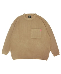 Leyline | pocket sweater｜Brown(ニット/セーター)