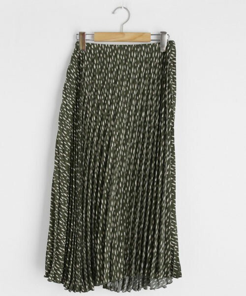 DHOLIC（ディーホリック）の「プリーツパターンスカート（スカート・レディース・ベージュ/グリーン/ブラック/レッド・FREE）」の3枚目の写真