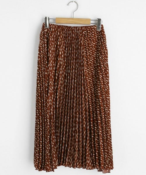 DHOLIC（ディーホリック）の「プリーツパターンスカート（スカート・レディース・ベージュ/グリーン/ブラック/レッド・FREE）」の4枚目の写真