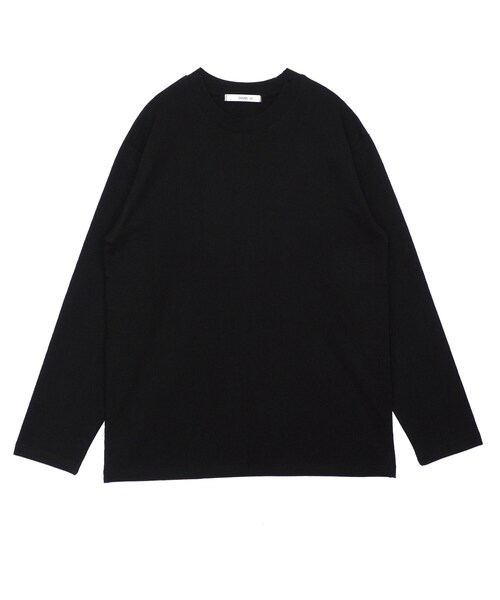 BOYSHE（ボーイシー）の「シンプルロングTシャツ オーバーサイズカットソー　ブラック（Tシャツ/カットソー・レディース・その他）」の9枚目の写真