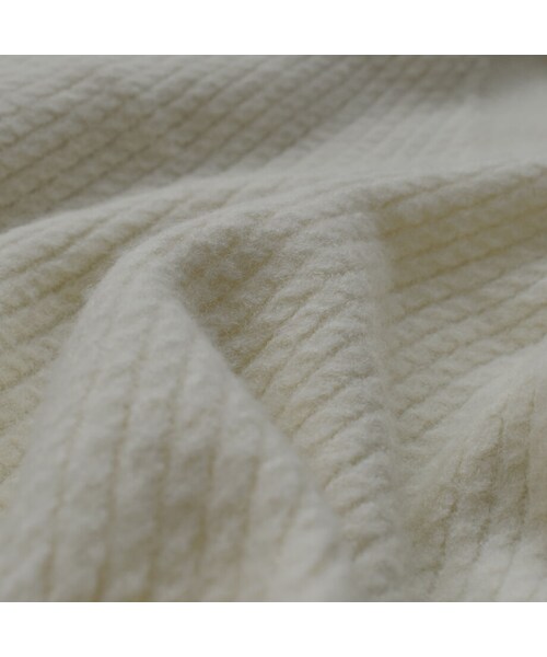 Lavish Gate（ラヴィッシュゲート）の「knit-02093　Vネック　ケーブルニットベスト　オフホワイト（ベスト・レディース・その他）」の10枚目の写真