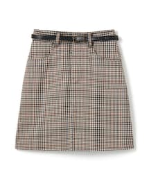 GRL | ベルト付きチェックタイトミニスカート(スカート)
